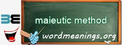 WordMeaning blackboard for maieutic method